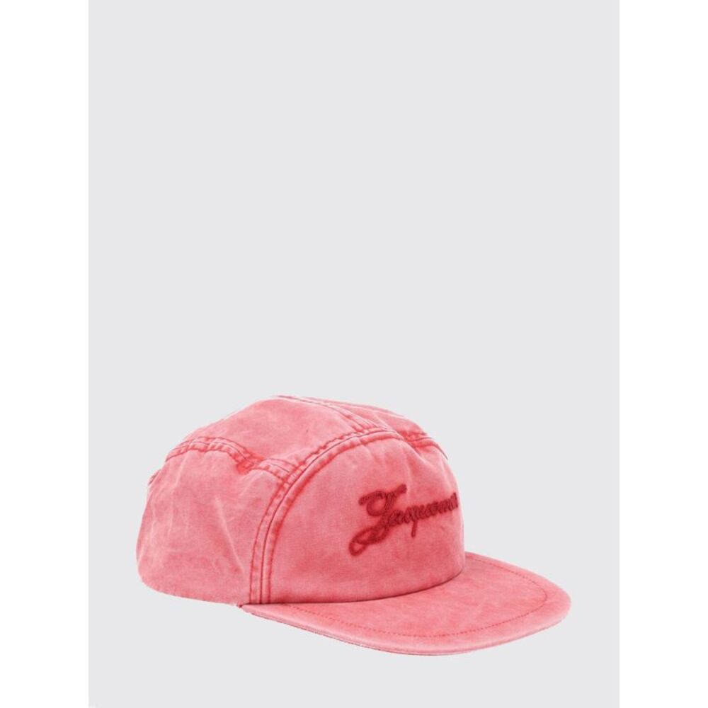 Jacquemus Men Cotton Hat With Embroidered Logo Jacquemus